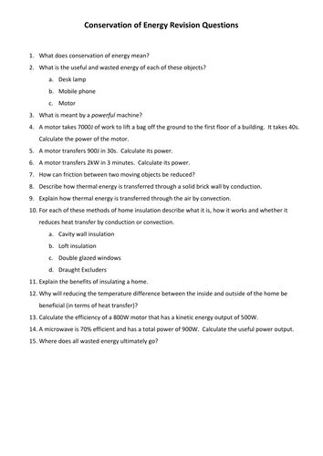 AQA GCSE Physics Revision Questions (by topic) | Teaching Resources