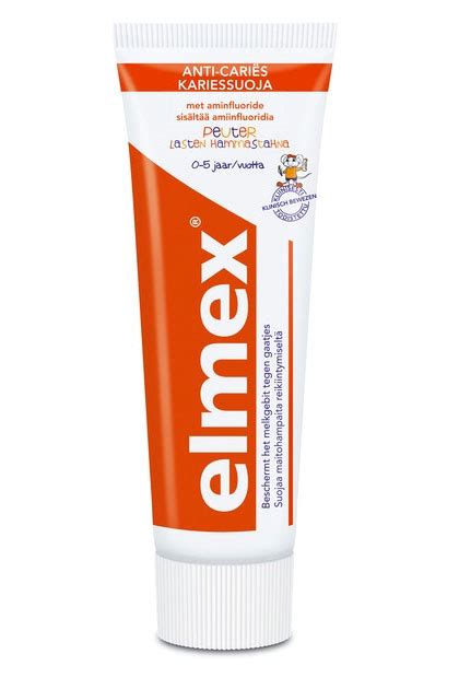 Финские детские зубные пасты и щётки ELMEX Lasten hammastahna 75ml ...