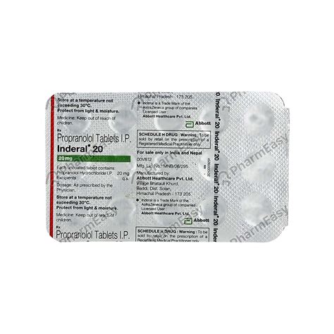 Inderal Mg Tablet Uses Side Effects Dosage Composition