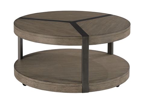 Hammary Sandler Rustic Round Coffee Table Lindy S Furniture Company Occ Cocktail Coffee Tables