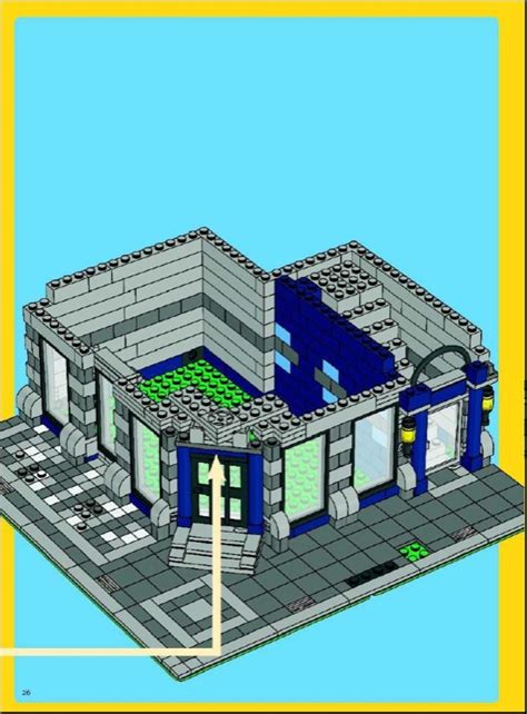 LEGO Instructions for set 10182 Cafe Corner, Advanced models - Modular ...