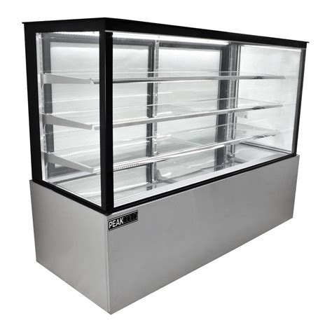 Bakery Display Case Refrigerated 3 Shelf Cake Ships Free