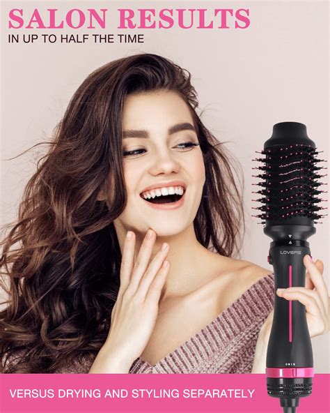 Loveps Blow Dryer Brush Hair Dryer Brush One Step Hot Air Brush And Volumizer Oval Brush For