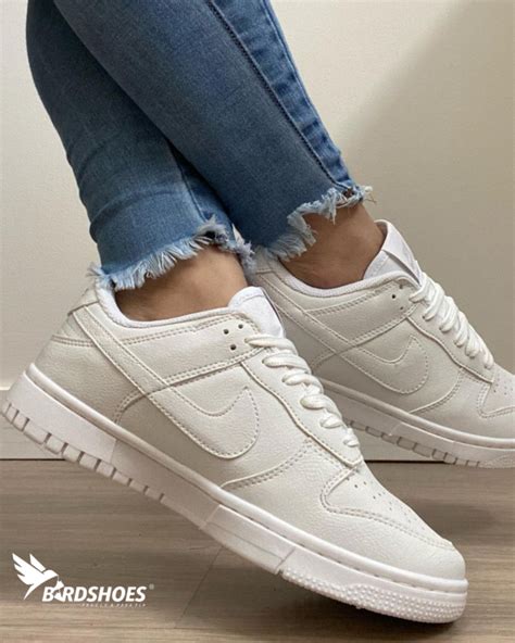 T Nis Nike Dunk Low Branco Bird Shoes