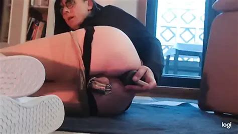 Sexy Colombian Crossdresser Plays With Anal Plug And Anal Balls Inside Her Ass Shemale Porn