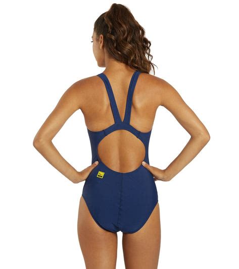 Finis Womens Bladeback Solid One Piece Swimsuit At