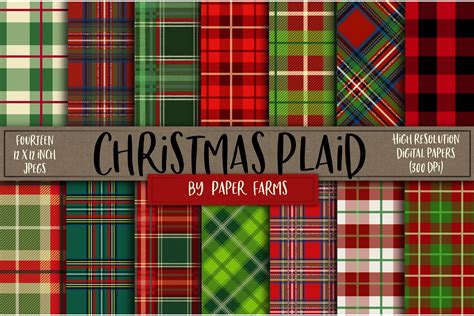 Christmas Plaid Background