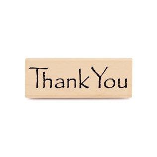 Thank You Stamp Wood Block Rubber Stamp Card By Cmwrapnshipsupply