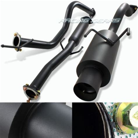 Buy For 92 00 Honda Civic 4 Tip T304 Black Stainless Steel Catback