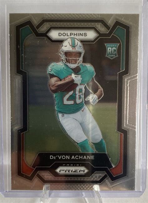 De Von Devon Achane Panini Prizm Base Prizm Rookie Card Rc Sp