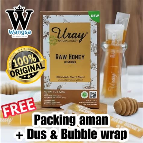 Jual Madu Uray Stick Sachet Asli Murni Raw Honey Madu Hutan Nutrisi