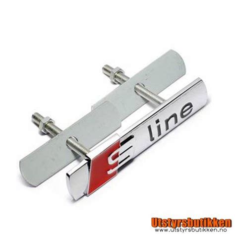 Audi S Line Grill Emblem Chrome Utstyrsbutikken