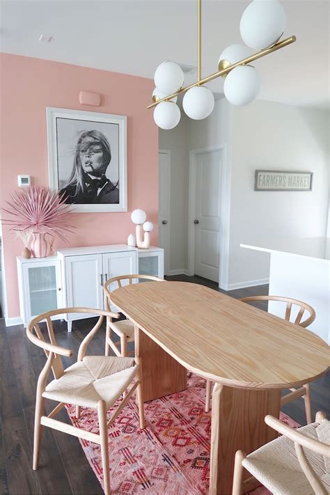 Radius Oval Dining Table Curated On LTK Apartment Dining Room Pink