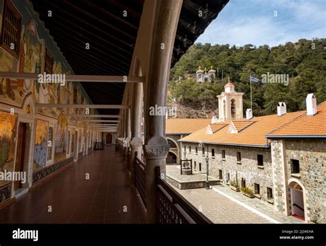 Interior View Of The Kykkos Monastery Which Is Situated In The Troodos