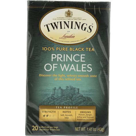 Twining S Tea Black Tea Prince Of Wales Case Of 6 20 Bags Black