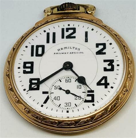 1945 Hamilton Railway Special Pocket Watch 992b 16s 21j Runs Railroad