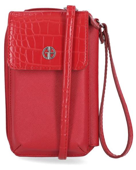 Giani Bernini Softy Leather Tech Crossbody Wallet Created For Macys