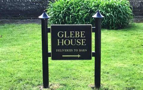 Post Mounted Signs Archives Cast Metal House Signs