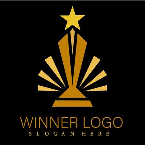 Premium Vector Award Winner Cup Vector Logo Template Concept