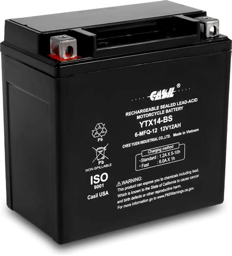 Amazon Ytx Bs Gel V Ah Cca Battery For Honda Atv Fourtrax