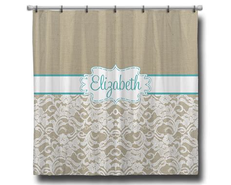 Custom Personalized Monogram Shower Curtain 70 X