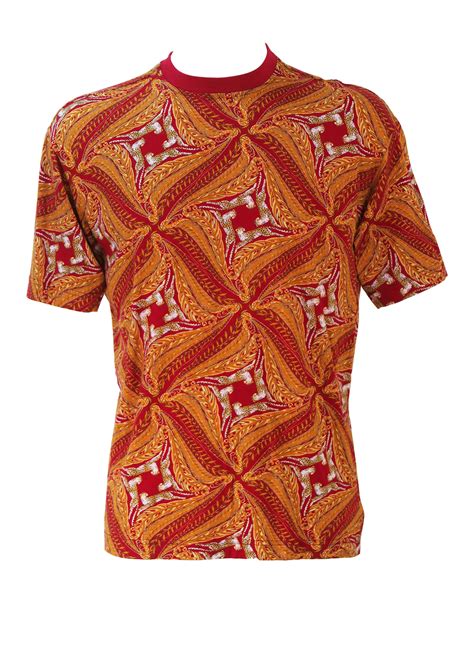 Salvatore Ferragamo Red & Gold Cheetah Motif T-Shirt – M | Reign Vintage