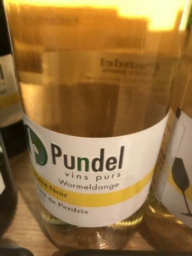 Pundel Vins Purs Wormeldange Pinot Noir Oeil De Perdrix Vivino