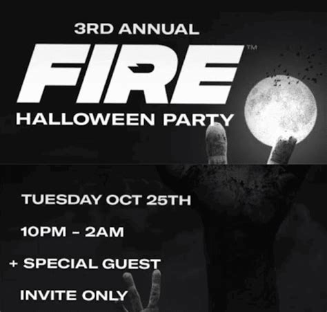 3rd Annual Fire Halloween Party La Guestlist