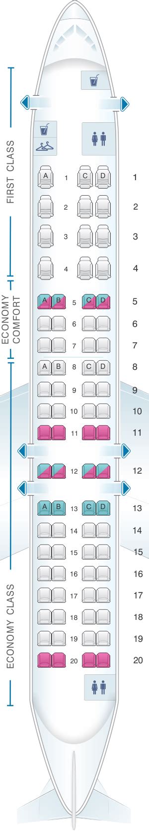 Seat Map Bombardier Crj 900