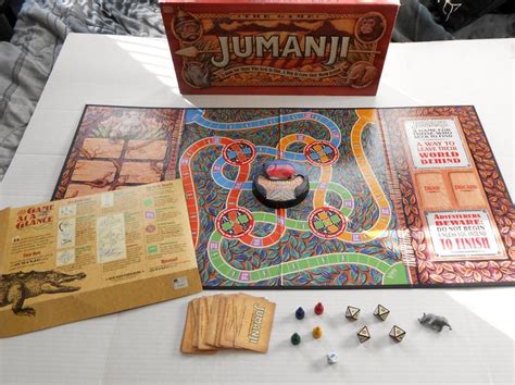 Vintage 1995 Jumanji Board Game Milton Bradley Robin Williams No Hourglass Timer Jumanji Board