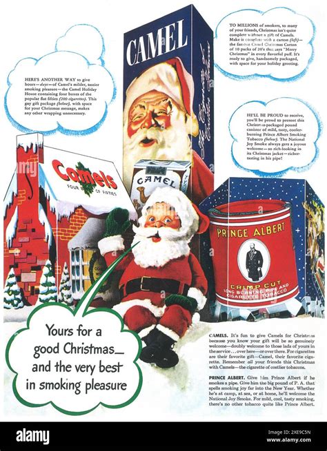 Joint Camel Cigarettes And Prince Albert Pipe Tobacco Christmas Ad