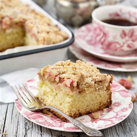 Rhubarb Coffee Cake Seasons And Suppers