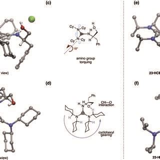 Molecular structure of (a) 1·HCl side view; (b) 1·HCl top view; (c ...