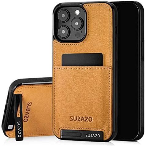 Surazo Etui Z Prawdziwej Skóry Do Apple Iphone 15 Pro Odporne Na