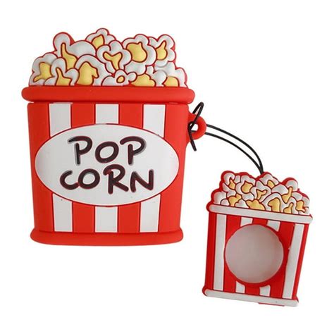 Funda Para Airpods De Palomitas De Maíz Para Airpods 1 Y 2 Lindo