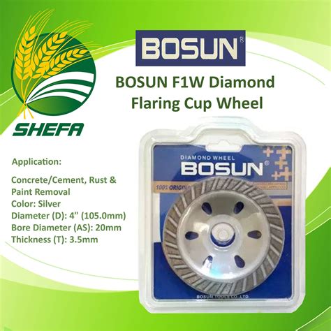 Bosun F1W Diamond Flaring Cup Wheel 4 1 Pc Lazada PH