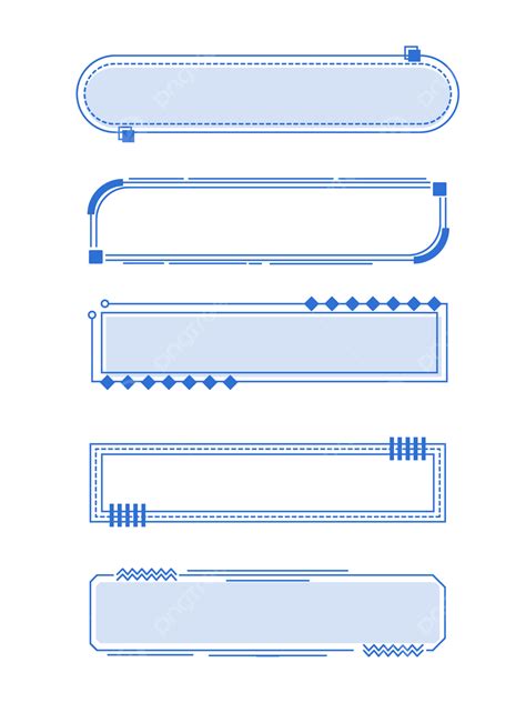 商務簡約藍色裝飾邊框線條文本框標題框 簡約 邊框 圖框向量圖案素材免費下載PNGEPS和AI素材下載 Pngtree