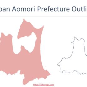 Japan Aomori Map - OFO Maps