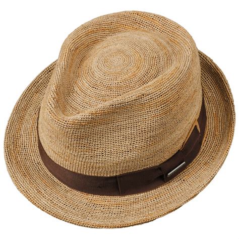 Crochet Raffia Trilby Hat By Stetson