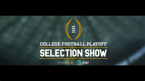 Season 3 College Football Playoff Selection Show Intro Youtube