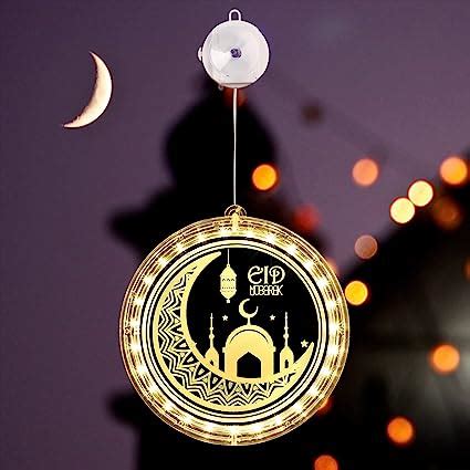 Qedertek Led Eid Mubarak Ramadan Fenster Lichter Led Muslim Ramadan