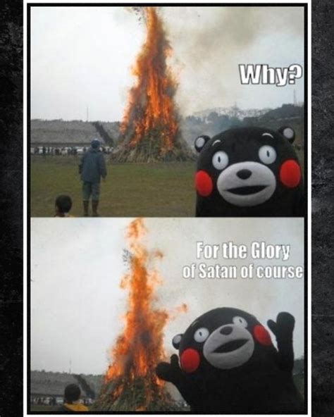 satans glory kumamon mascot meme cross stitch  pattern funny