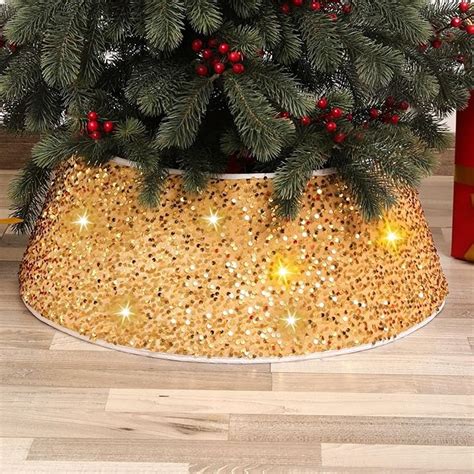 Amazon Inch Christmas Tree Collar Sequin Tree Skirt Ring