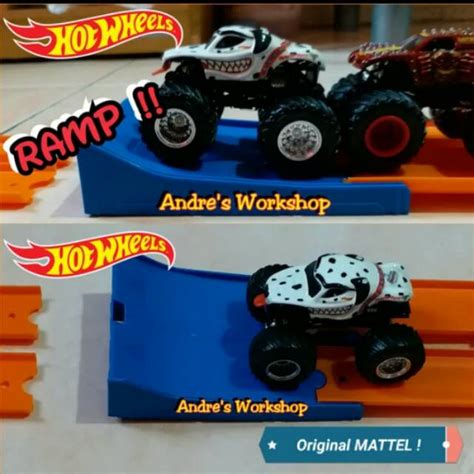 Jual Hotwheels Track Builder Ramp For Monster Jam Ori Mattel Hot Wheels Track Jump Dua Jalur