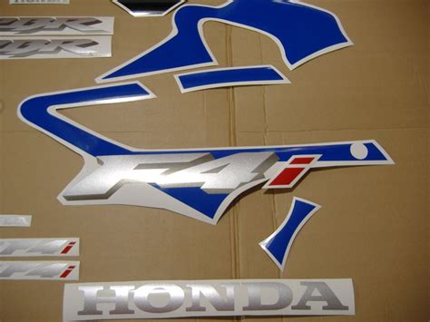 Honda Cbr 600 F4i 2005 2004 Decals Set Full Kit Blue Version Moto