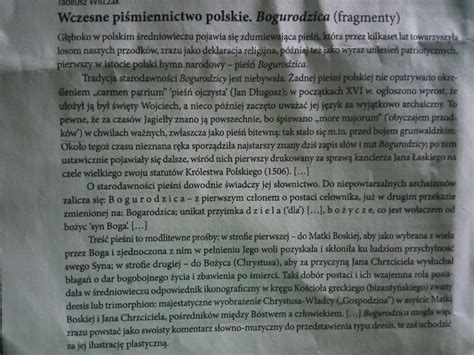 z 1 akapitu tekstu wypisz cztery określenia lub peryfrazy rzeczownika