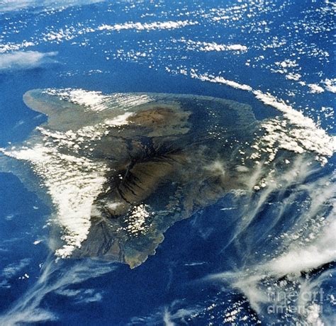 View Of Hawaii Island From Space Photograph By Nasa Science Source