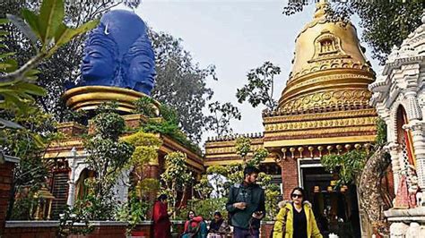 Serenity Of Riverside Hanumat Dham Temple In Lucknow Draws Young And Old Alike Ahead Of New Year