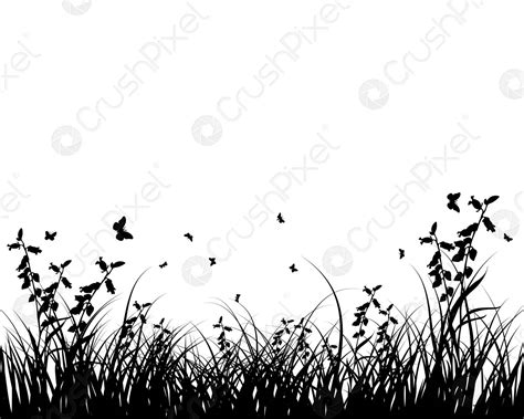 Green Grass Meadow Stock Vector 4757089 Crushpixel