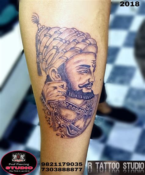 Chatrapati Shivaji Maharaj Tattoo Done By R Tattoo Studio Ghatkopar